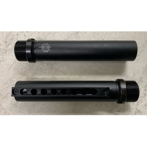 Труба для приклада (MD) M4 милспек Д16Т с контргайкой Труба для приклада (MD) M4 милспек Д16Т с контргайкой